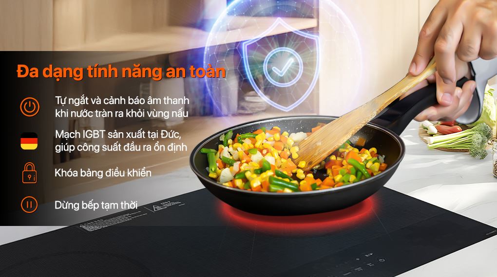 Bếp từ đôi âm Panasonic KY-H1WZ70KRA 3500W - Ảnh 4