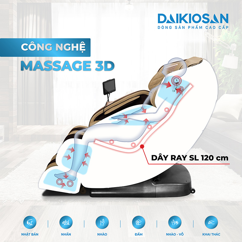 Ghế Massage Daikiosan DKGM-10004 - Ảnh 2