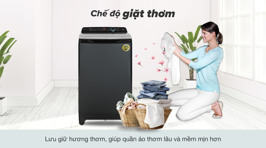 Máy giặt Aqua Inverter 12 kg AQW-DR120HT BK - Ảnh 4