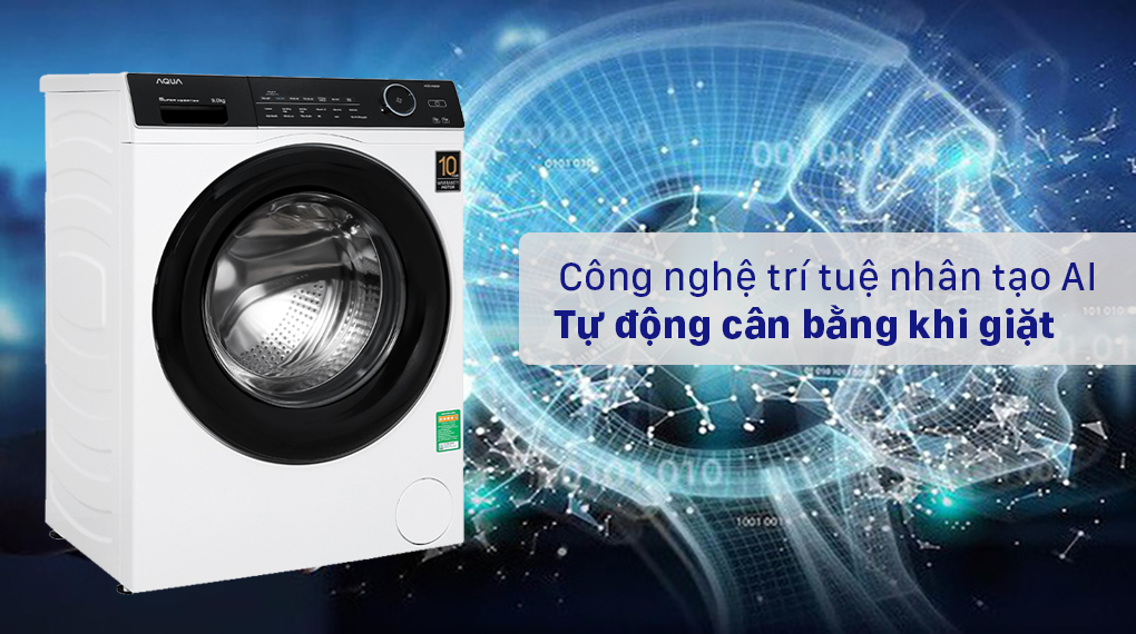 Máy giặt Aqua Inverter 9.0 KG AQD-A900F W - Ảnh 3