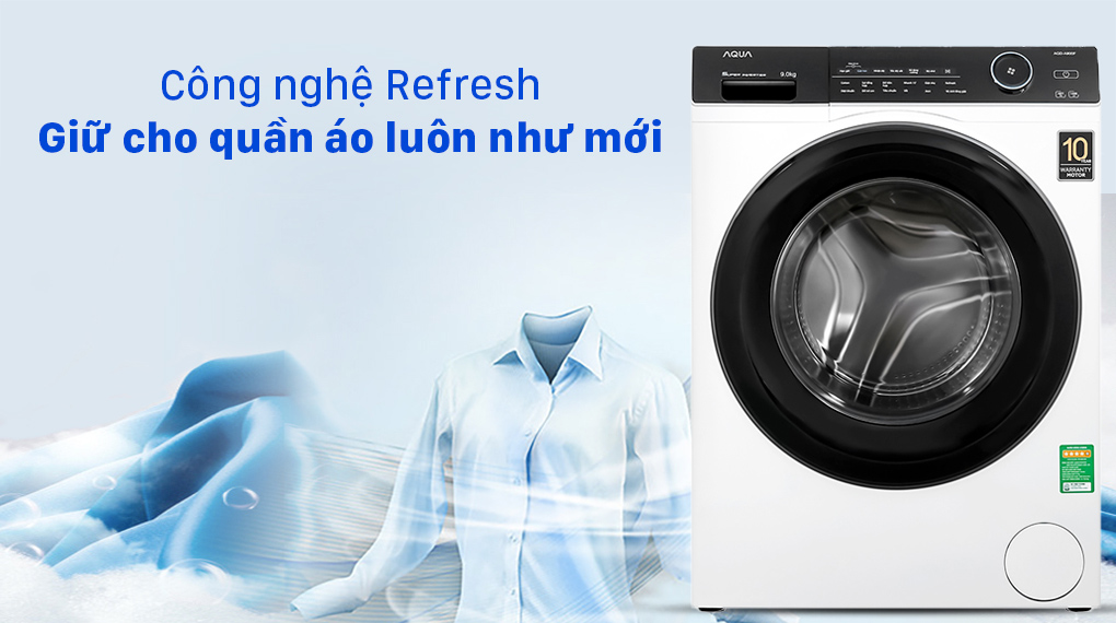 Máy giặt Aqua Inverter 9.0 KG AQD-A900F W - Ảnh 5