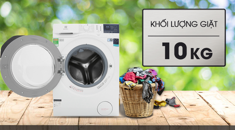 Khối lượng giặt 10KG - Máy giặt Electrolux Inverter 10 kg EWF1024BDWA