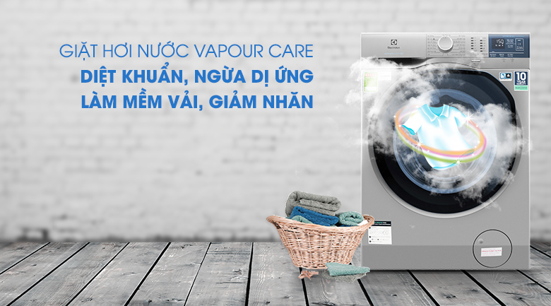 Giặt hơi nước - Máy giặt Electrolux Inverter 9 kg EWF9024ADSA