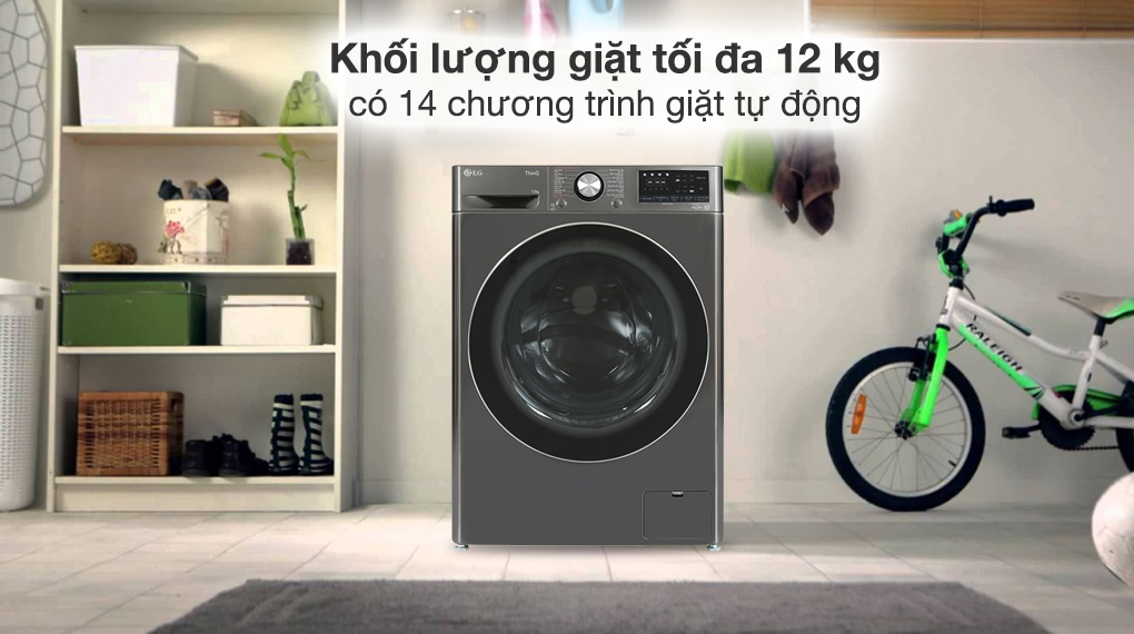 Máy giặt LG AI DD Inverter 12 kg FV1412S3B - Ảnh 4