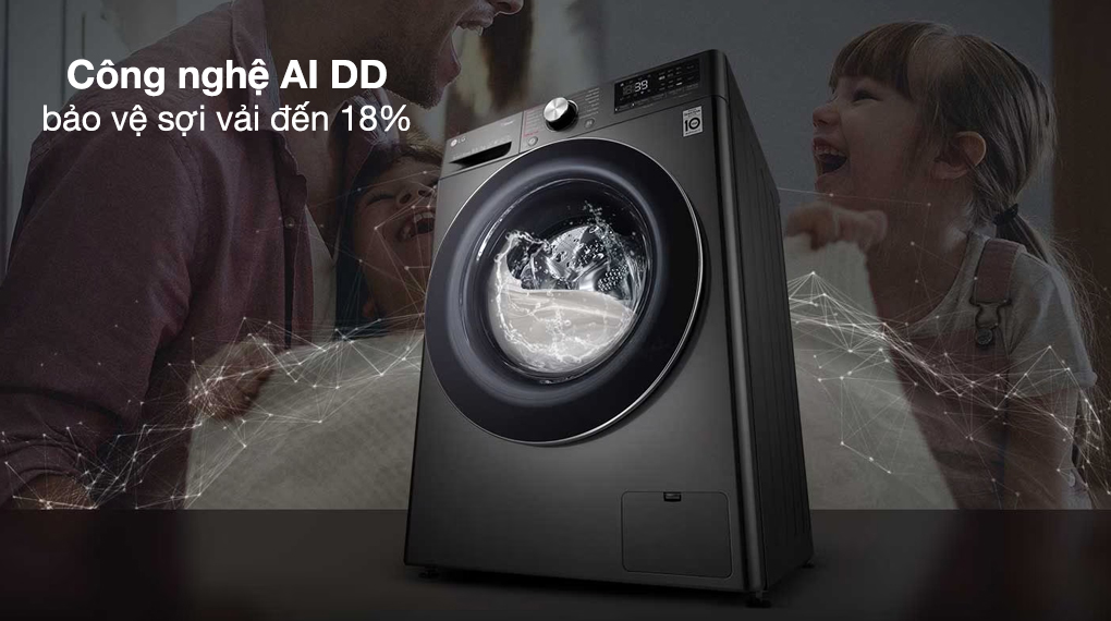 Máy giặt LG AI DD Inverter 12 kg FV1412S3B - Ảnh 5
