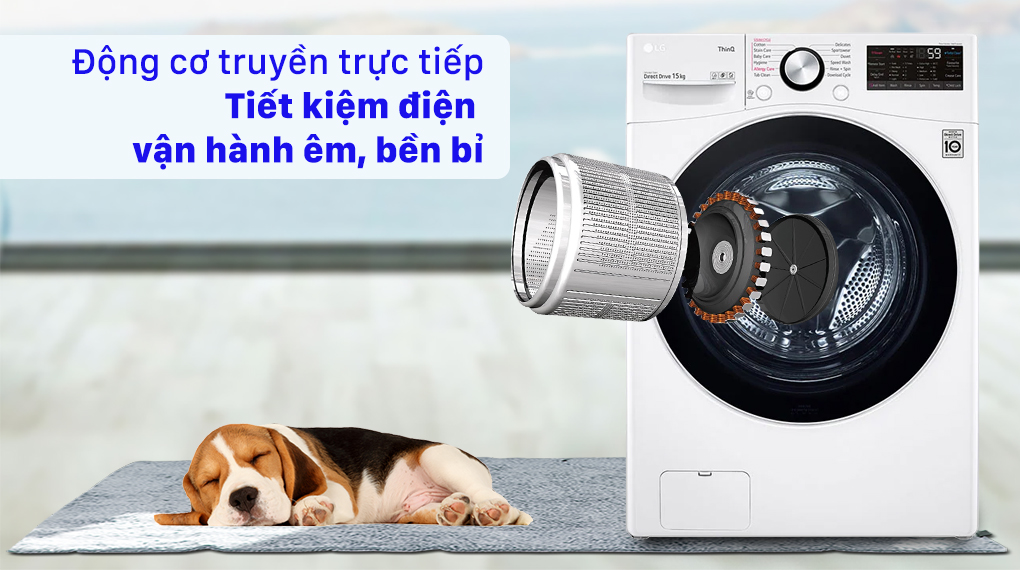 Máy giặt LG AI DD Inverter 15 Kg F2515STGW - Ảnh 5