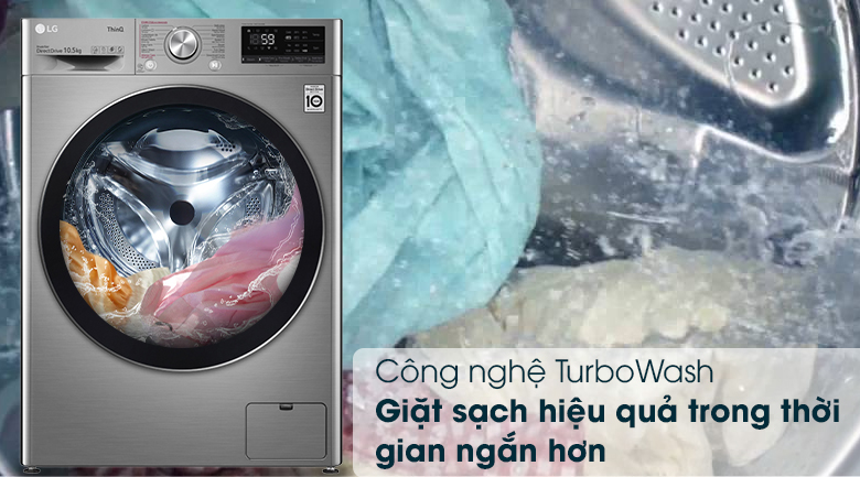 Máy giặt LG Inverter 10.5 kg FV1450S3V - Ảnh 5