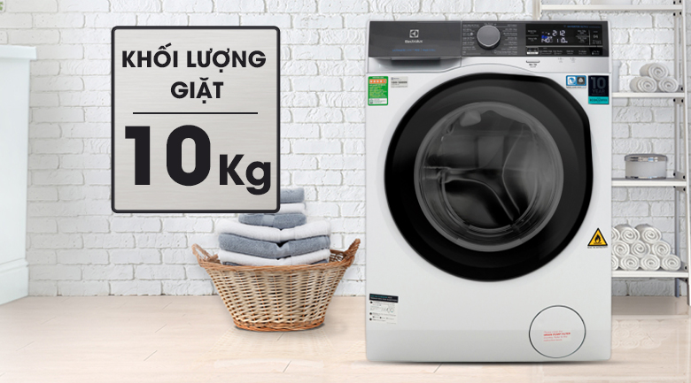 Khối lượng giặt 10 kg - Máy giặt sấy Electrolux Inverter 10 kg EWW1042AEWA