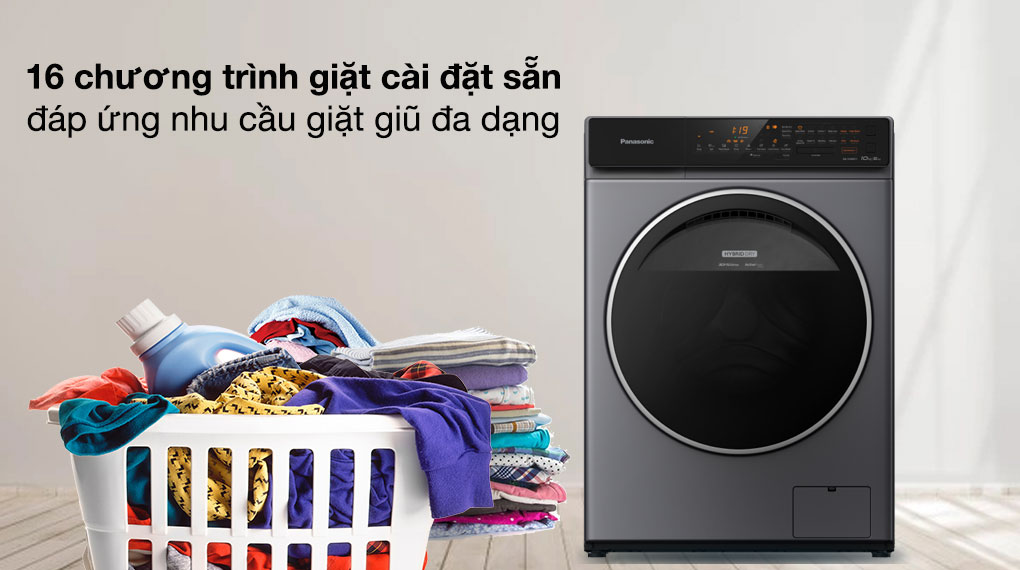 Máy giặt sấy Panasonic Inverter giặt 9 kg - sấy 6 kg NA-S96FC1LVT - Ảnh 3