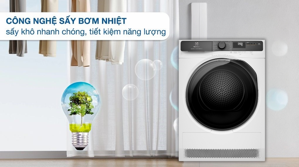 Máy sấy bơm nhiệt Electrolux UltimateCare 8 kg EDH803J5WC - Ảnh 3
