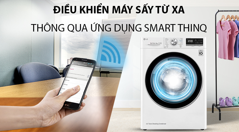 Máy sấy bơm nhiệt LG 9 Kg DVHP09W - Ảnh 9