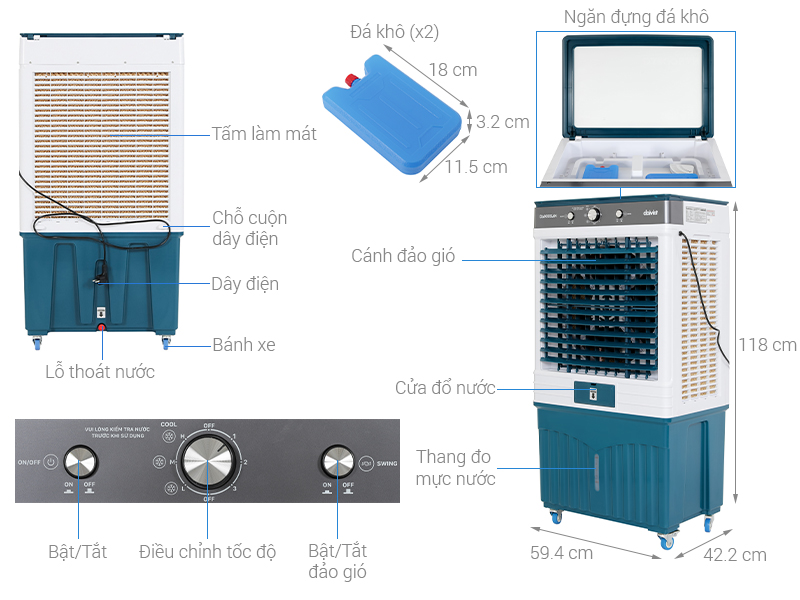 Quạt điều hoà Daikiosan DM103 - Ảnh 2