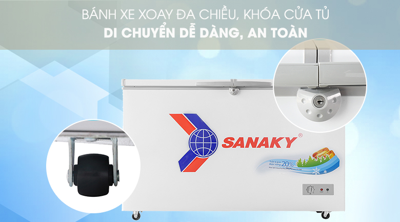 Tủ đông Sanaky 305 lít VH-4099A1 - Ảnh 6