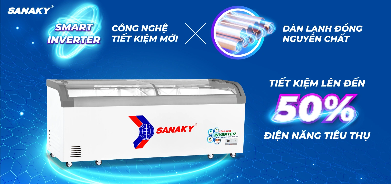 Tủ đông Sanaky 750 lít VH-1099K3A - Ảnh 4