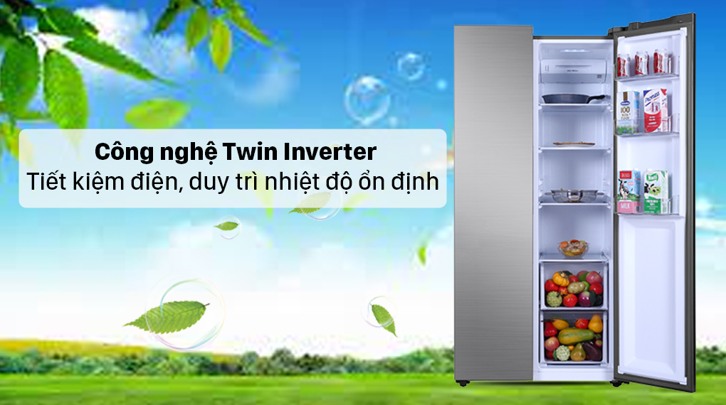 Tủ lạnh Aqua Inverter 480 lít AQR-S480XA(SG) - Ảnh 4