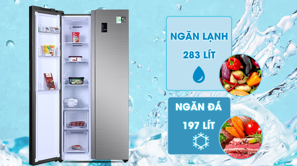 Tủ lạnh Aqua Inverter 480 lít AQR-S480XA(SG) - Ảnh 6