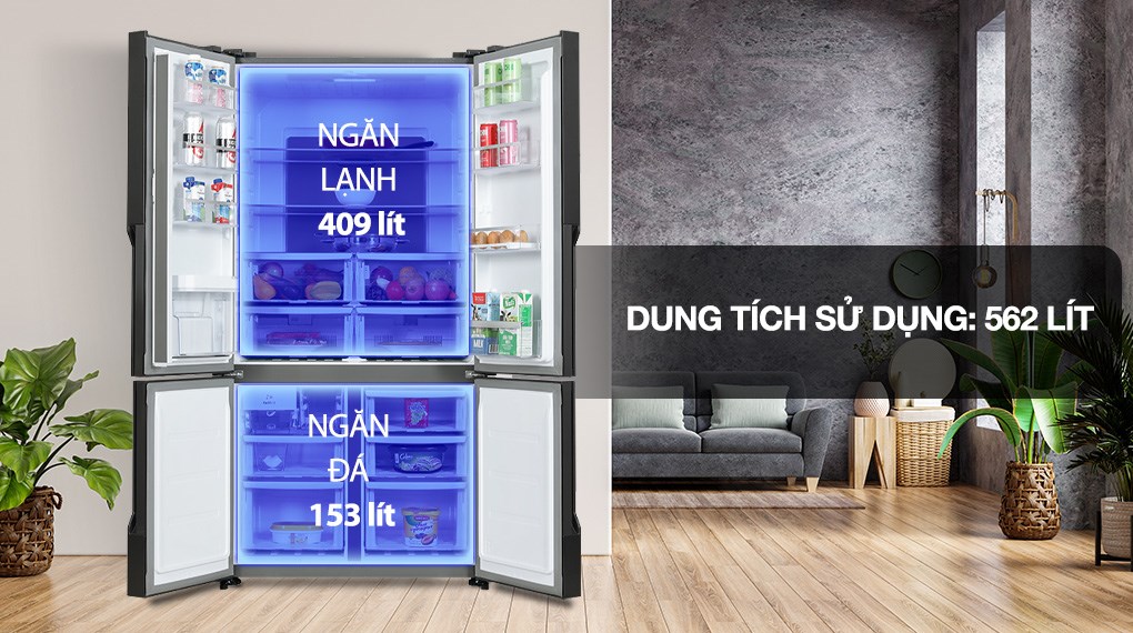 Tủ Lạnh Electrolux Inverter 562 lít EQE5660A-B - Ảnh 3