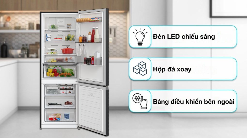 Tủ lạnh Hitachi Inverter 323 lít HRBN6340DUVN - Ảnh 5