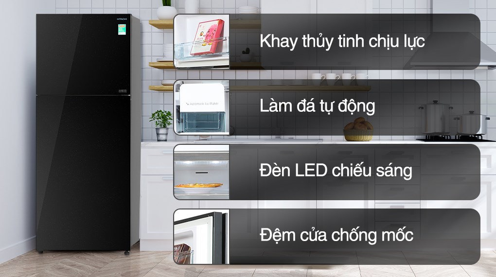 Tủ lạnh Hitachi Inverter 349 lít R-FVY480PGV0 GBK - Ảnh 7