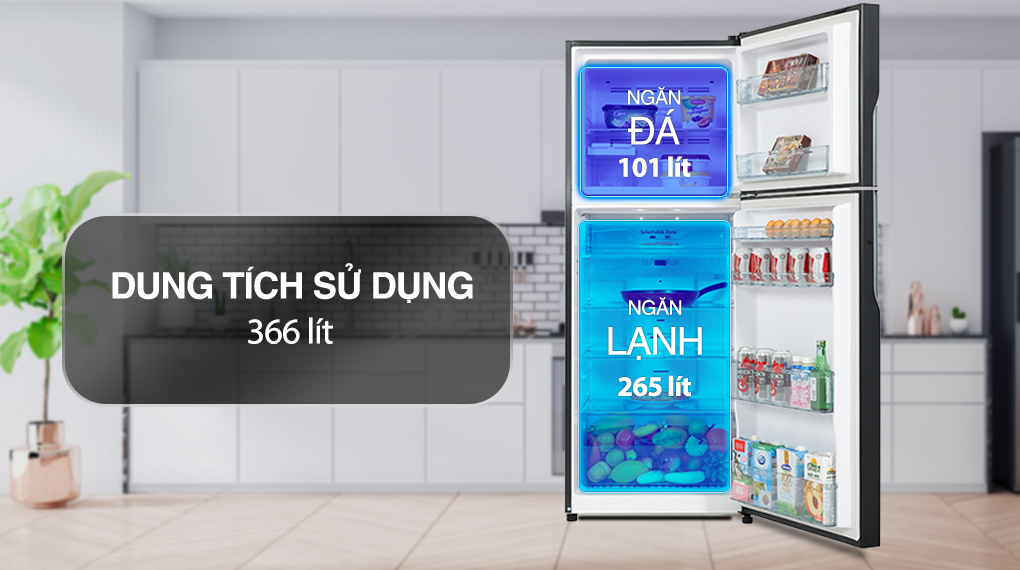 Tủ lạnh Hitachi Inverter 366 lít R-FVX480PGV9 GBK - Ảnh 3