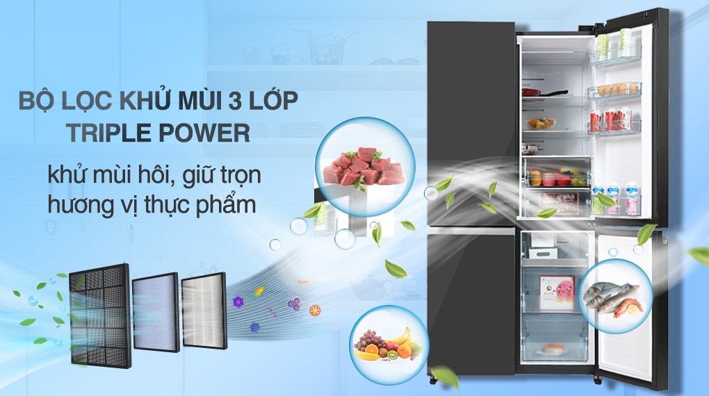 Tủ lạnh Hitachi Inverter 569 lít R-WB640PGV1 GMG (XÁM THỦY TINH) - Ảnh 5