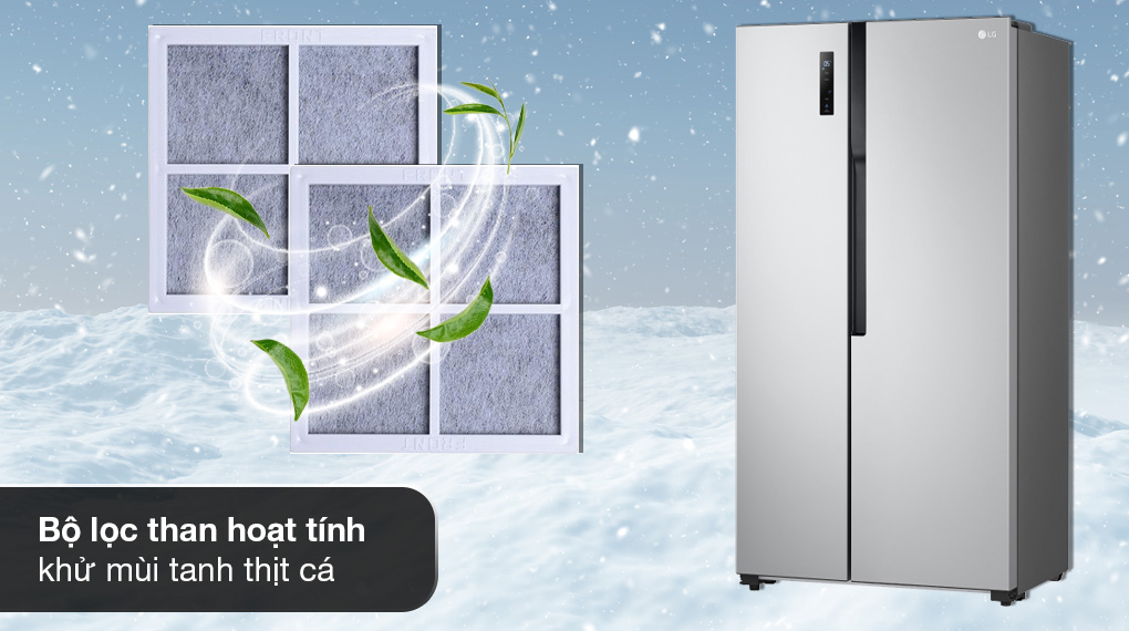 Tủ lạnh LG Inverter 519 lít Side By Side GR-B256JDS - Ảnh 5