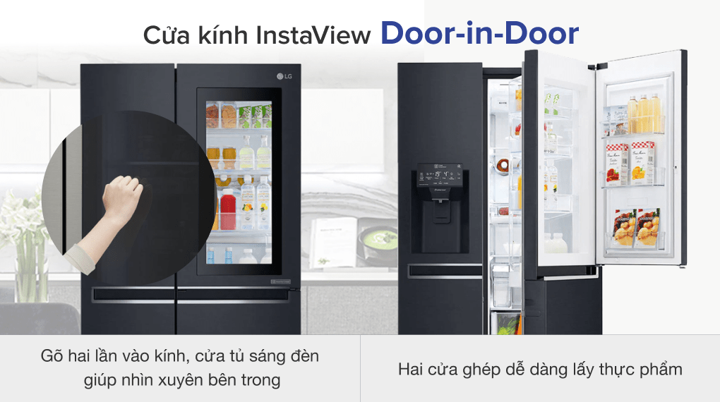 Tủ lạnh LG Inverter InstaView Door-in-Door 601 lít GR-X247MC - Ảnh 6