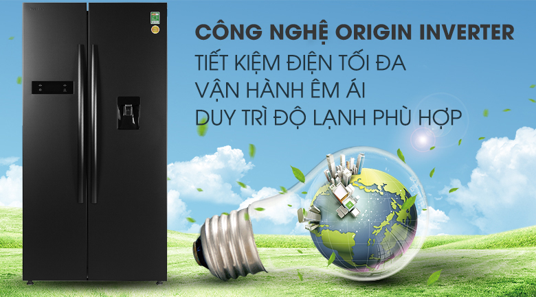 Tủ lạnh SBS Toshiba Inverter 513 lít GR-RS682WE-PMV(06)-MG - Ảnh 4