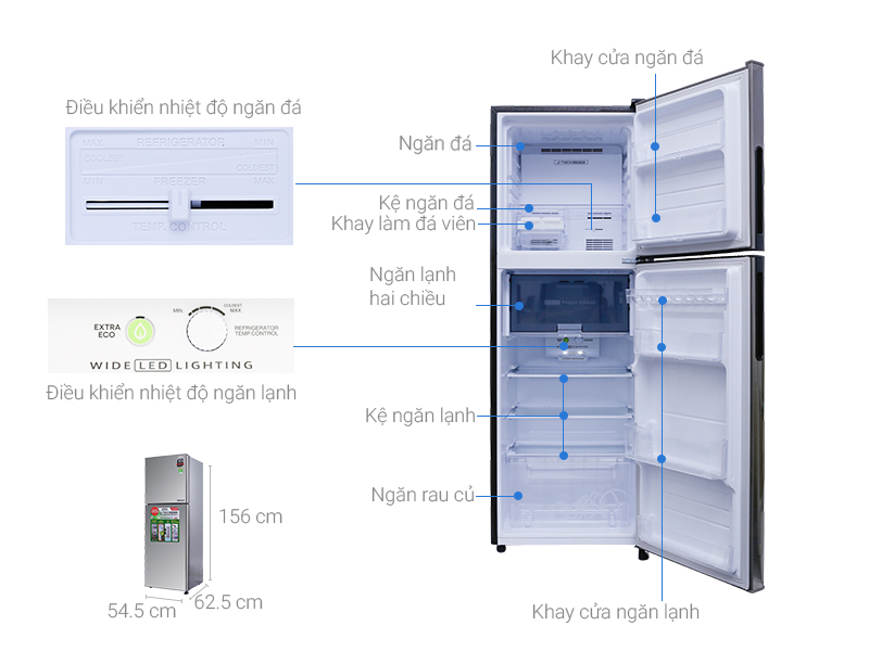 Tủ lạnh Sharp Inverter 241 lít SJ-X251E-DS - Ảnh 2