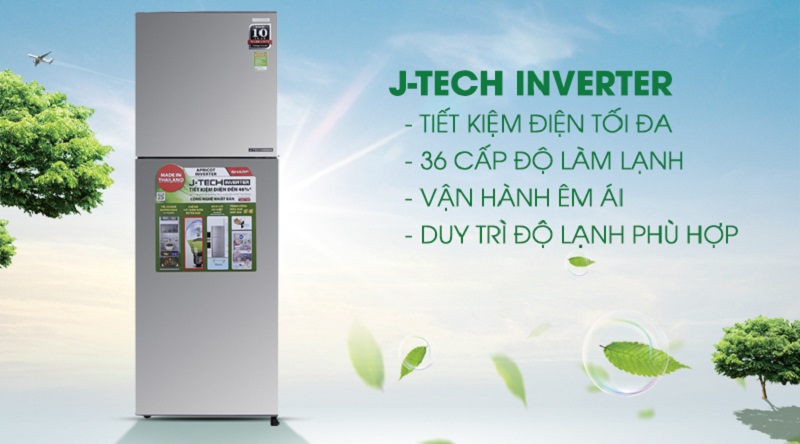 Tủ lạnh Sharp Inverter 241 lít SJ-X251E-DS - Ảnh 4