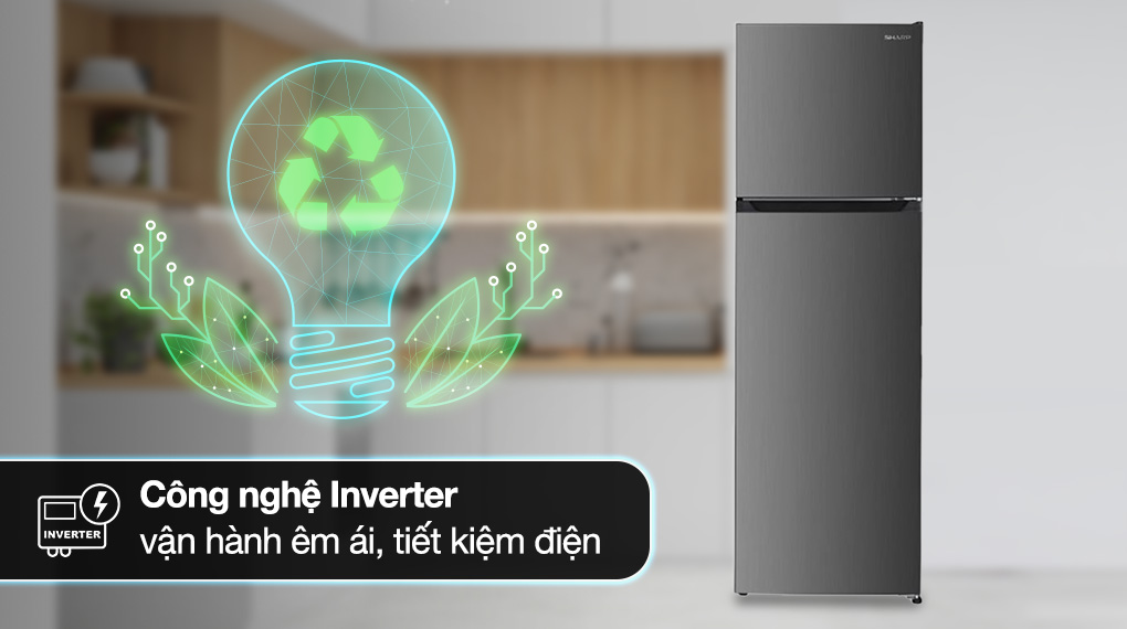 Tủ lạnh Sharp Inverter 247 lít SJ-X270V-SL - Ảnh 3